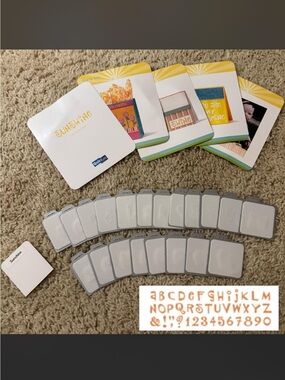 QuicKutz Retired Sunshine Unicase Alphabet and Number Dies